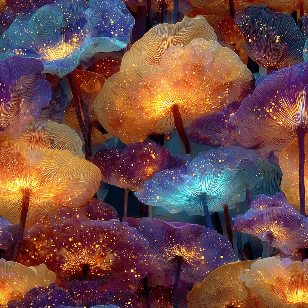 Glowing Flowers